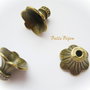 Capacel,... frumusel aprox 9x12 mm finisaj bronz