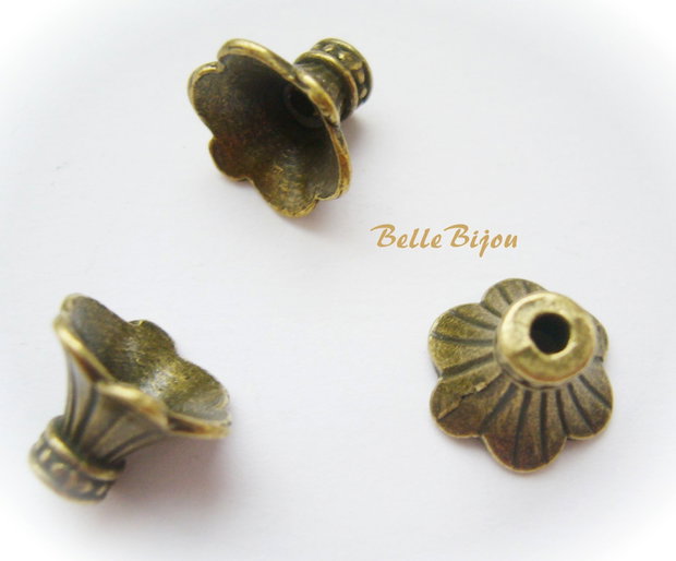 Capacel,... frumusel aprox 9x12 mm finisaj bronz