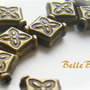Link finisaj bronz antichizat romb aprox 11x10 mm