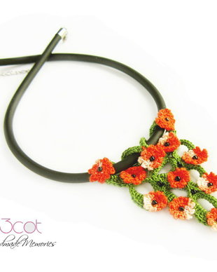 Colier handmade - Flowers Field