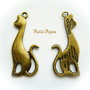 Pisicuta mandra finisaj bronz aprox 29.5x12x1.5 mm