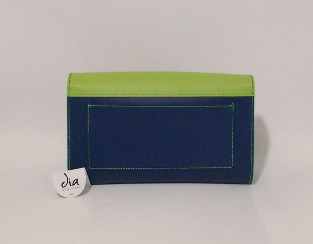 Toscana - bluemarin cu verde neon