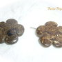 REDUCERE...Bronzit flori mari aprox 30x6.5 mm