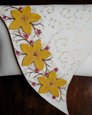 Plic handmade unicat - Yellow Flowers