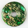 5565 - Pandantiv, donut / inel, sediment marin reconstituit, 50x8mm