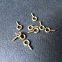 CUIE CU BUCLA PENTRU MARGELE -  9 X 5 MM ( 5 buc.)