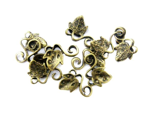 1b Charm / conector frunza 16x12mm (BZ0013)