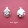 Agatatoare pandant cu terminatie floare aprox 8x11x17 mm