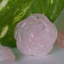 Pandantiv cuart roz 25x10mm