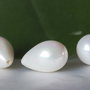 Perle seashell semigaurite, 16x25mm (1)