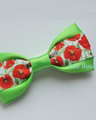 Mini papion cu maci verde crud