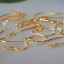 Tortite argint 925, placate cu aur 14K (1per)