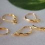 Tortite argint 925, placate cu aur 14K (1per)