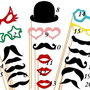 Props/ mustati / ochelari/ decoratiuni nunta/ botez