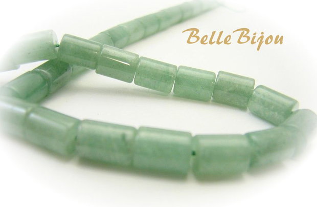 Aventurin verde tub aprox 6x9mm