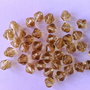 LMS646 - margele sticla biconice galbene 6 mm