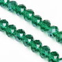 LMS864 - margele sticla fatetata verde smarald