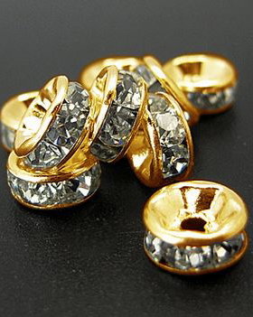 LRH2 - rhinestone auriu 6 mm