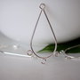 Drop argintat 16x35mm (1per)