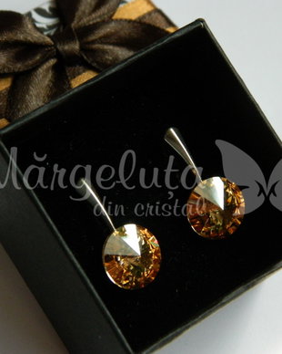 Cercei Swarovski - Golden Shadow
