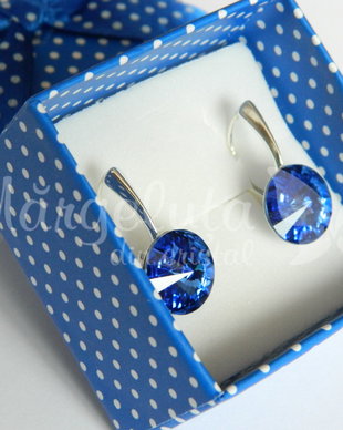 Cercei Swarovski - Sapphire