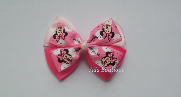 Agrafa Minnie Mouse roz