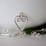 Drop silver-plated 20x13mm (1per)