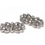 Distantiere cu strasuri, 2 siruri, 7x16 mm