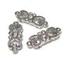Distantiere cu strasuri, 2 siruri, 7x19 mm