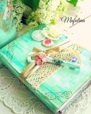 Faux book decoration with key