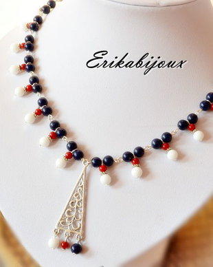 Set lapis lazuli-portelan