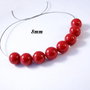 5703 - (10buc) 8mm  Swarovski, perle, red coral