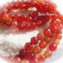 Agate sângerii faţetate aprox 6 mm