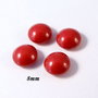 5706 - (2buc) 8mm  Swarovski, cabochon perla cristal, red coral