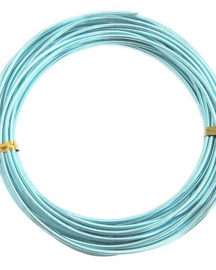 Sarma din aluminiu, 2 mm, turcoaz