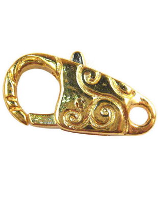 Inchizatoare lobster, aurie, 24x13 mm