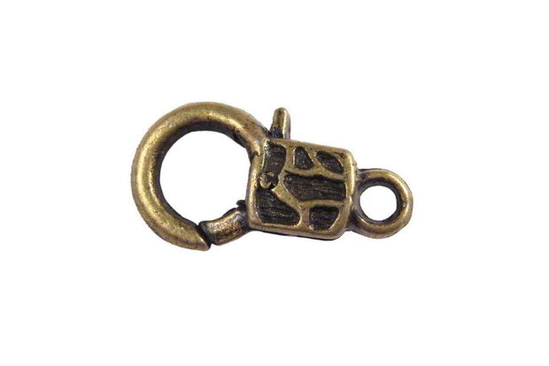 Inchizatoare lobster, bronz, 18x10 mm