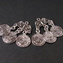 5724 - (2buc) MIX Charms / linkuri / conectori, chandelier, banuti,  gypsy, argintiu antichizat