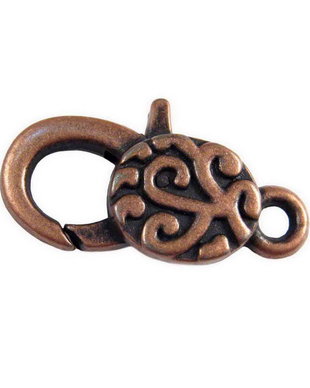 Inchizatoare lobster, cupru, 30x16 mm