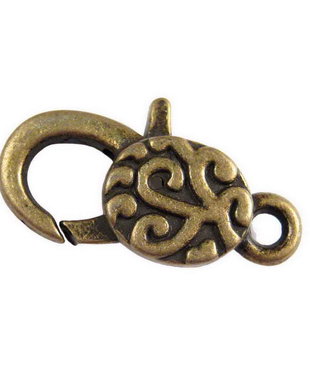 Inchizatoare lobster, bronz, 30x16 mm