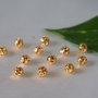 Margele aurite filigramate, 4mm (2)