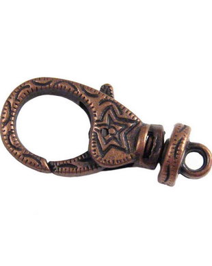 Inchizatoare lobster, cupru, 30x15 mm
