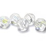 Cristale din sticla, rotunde, electro, 8 mm, transparente