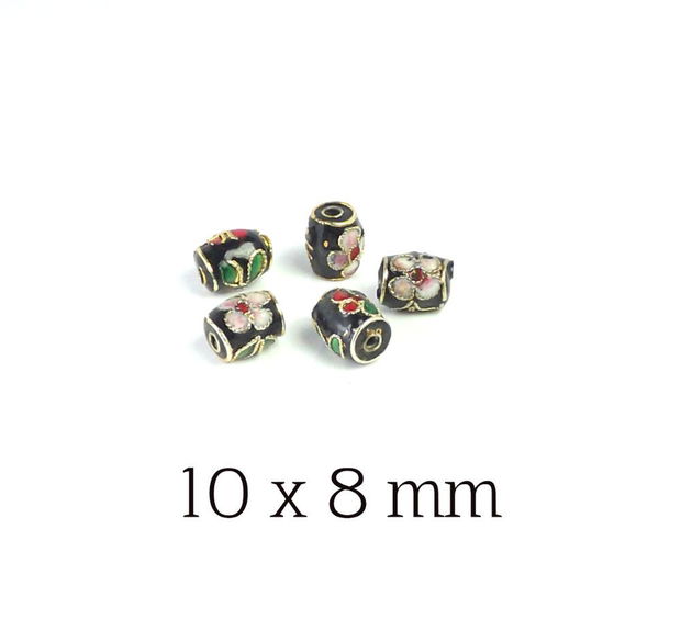 Cloisonne, 10 x 8 mm