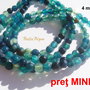 Agate faţetate albastru marin aprox 4 mm