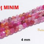 Agate baby rose faţetate aprox 4 mm