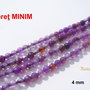Agate faţetate mov deschis aprox 4 mm