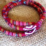 Snur bumbac model tribal 6mm  (50cm) (NIKG 21)
