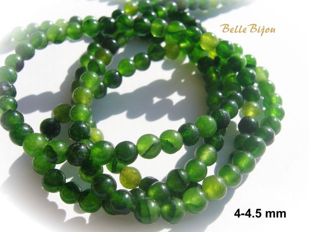 Agate verde crud aprox 4-4.5 mm