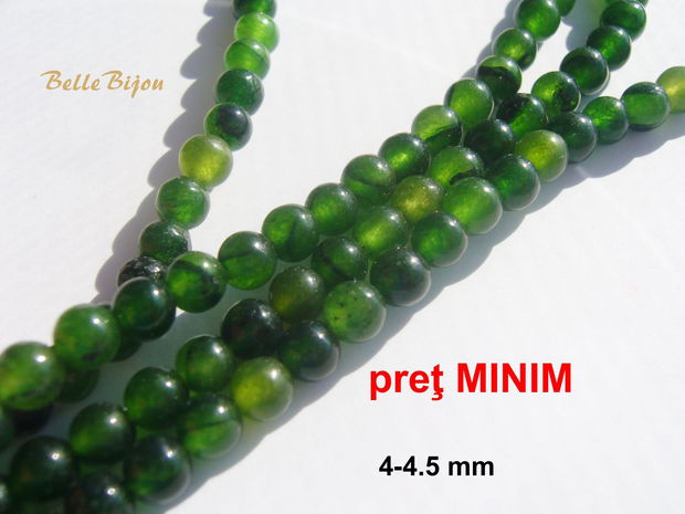 Agate verde crud aprox 4-4.5 mm